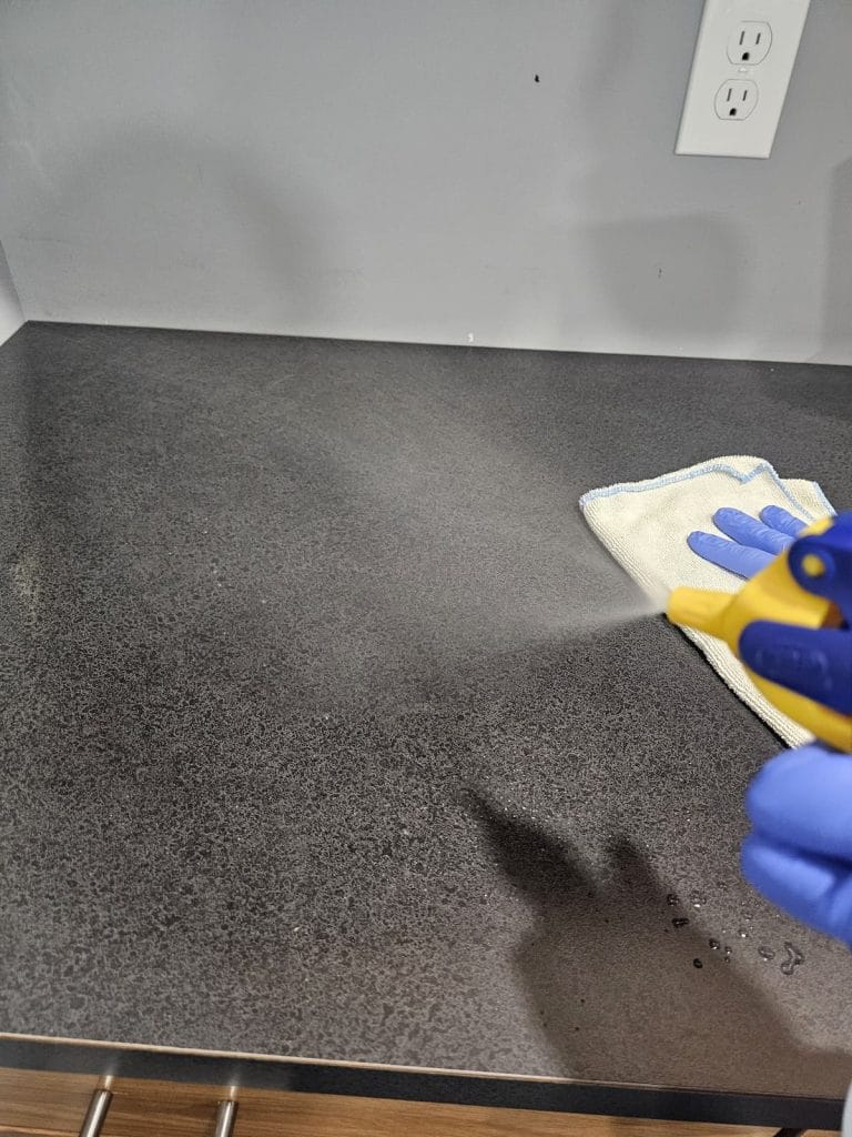 Full sanitation of commercial work area surfaces by Angst Cleaning industrial cleaning services Lehigh Valley PA