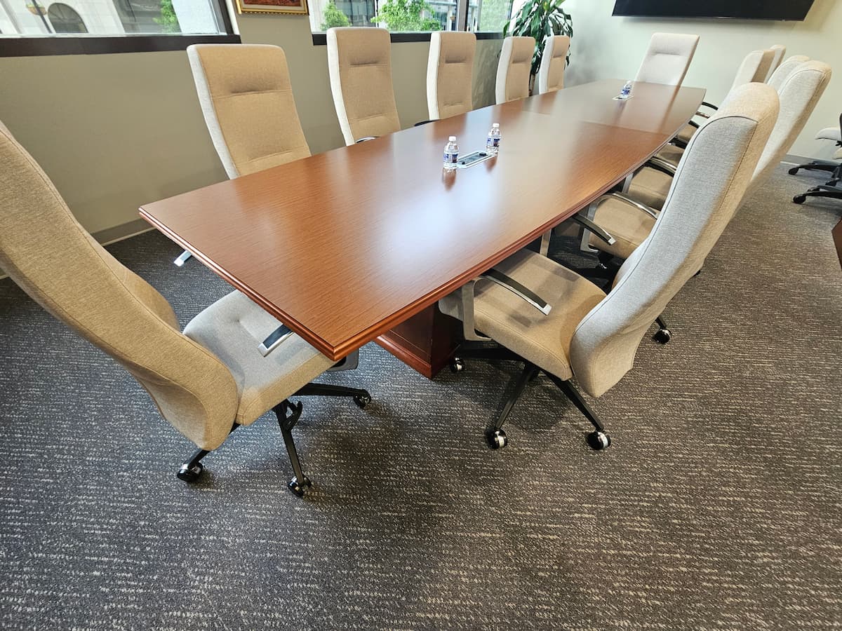 Professional conference room cleaned by Angst Cleaning office cleaning services Lehigh Valley PA