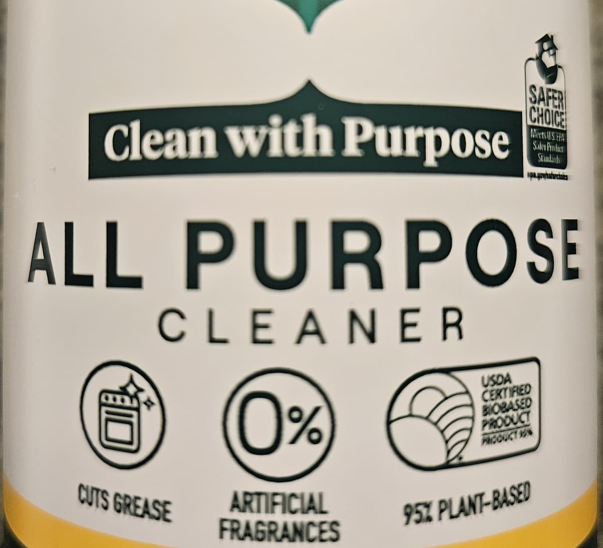 EPA Safer Choice certified Seventh Generation All Purpose Cleaner used by Angst Cleaning Lehigh Valley PA